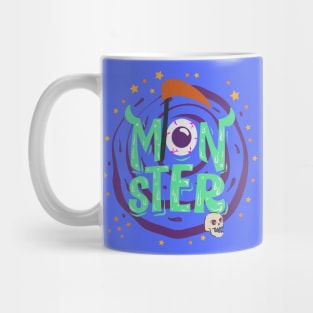 Monster Halloween Graphic T-Shirt Art Mug